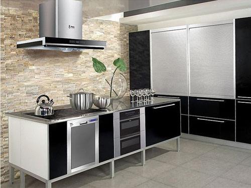 现代风不锈钢橱柜