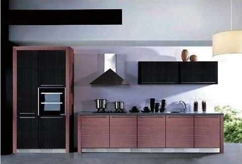 现代风不锈钢整体橱柜