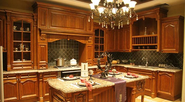 实木型不锈钢整体橱柜